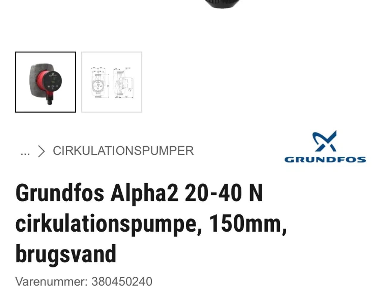 Billede 1 - ALPHA220-40N150 brugsvand