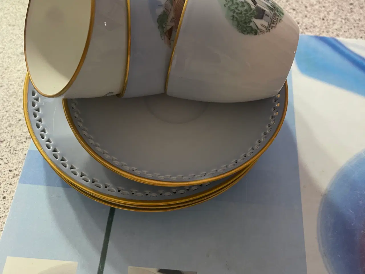 Billede 5 - B & G kopper med desserttallerken 