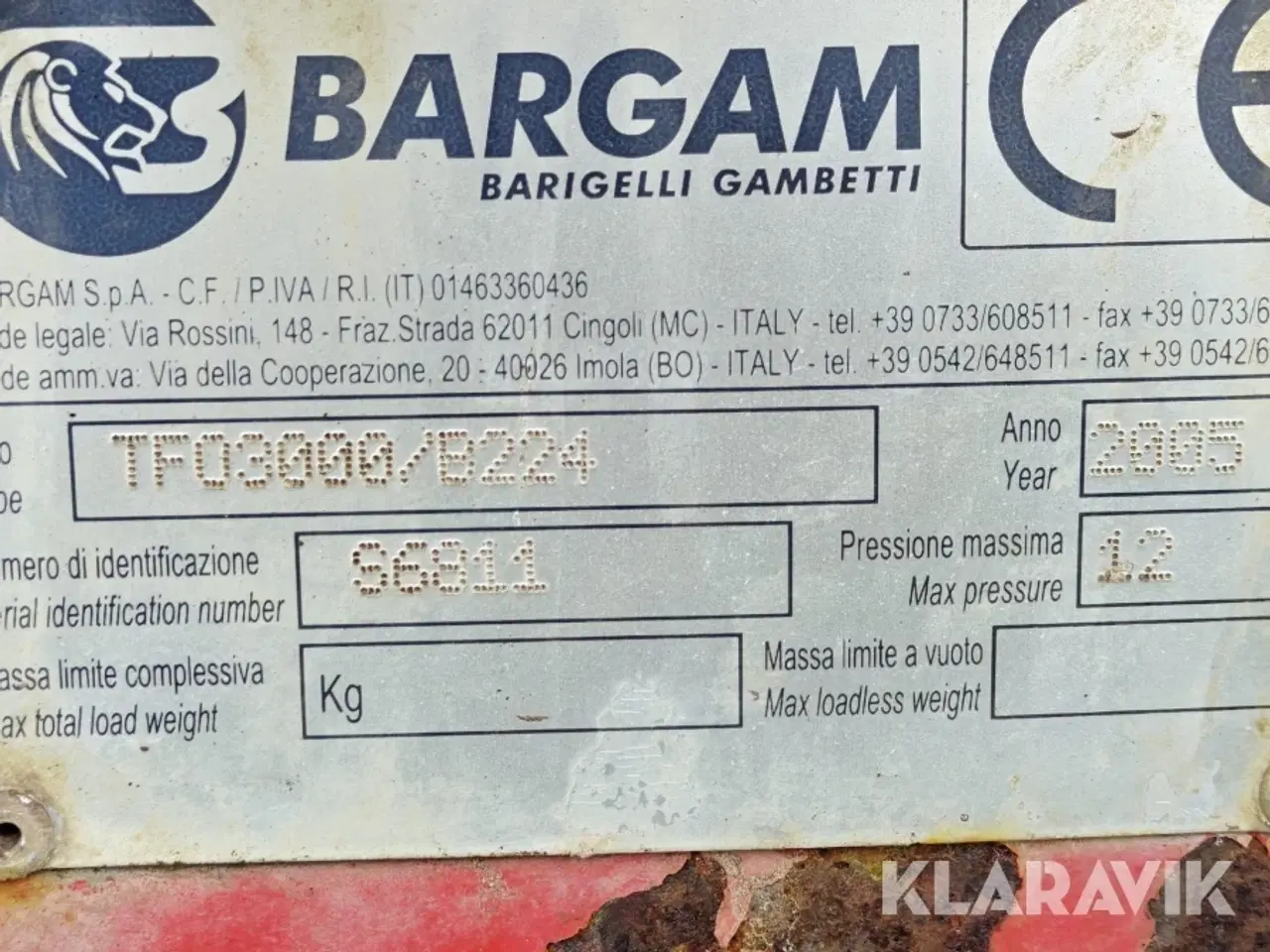 Billede 5 - Marksprøjte Bargam TFO3000/B224