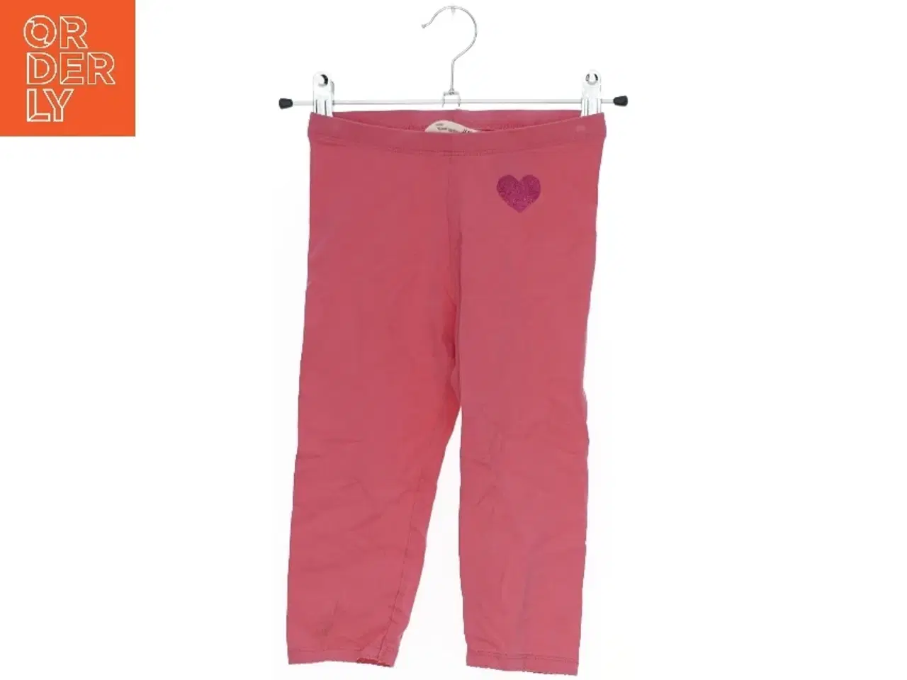 Billede 1 - Lyserøde leggings med hjerte fra H&M (str. 122)