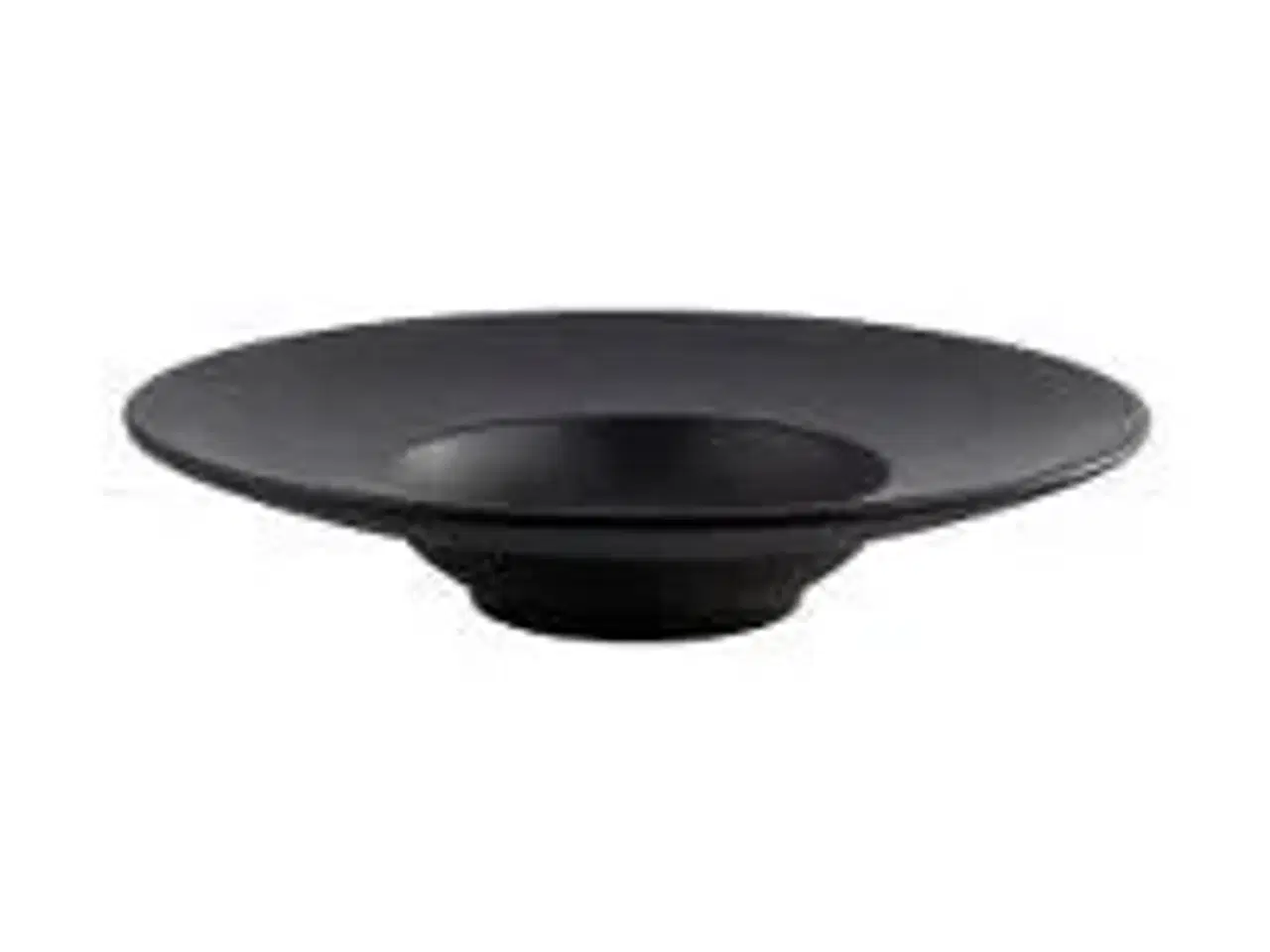 Billede 1 - 13 stk. Tallerken melamin dyb m/fane sort 290 mm Nero