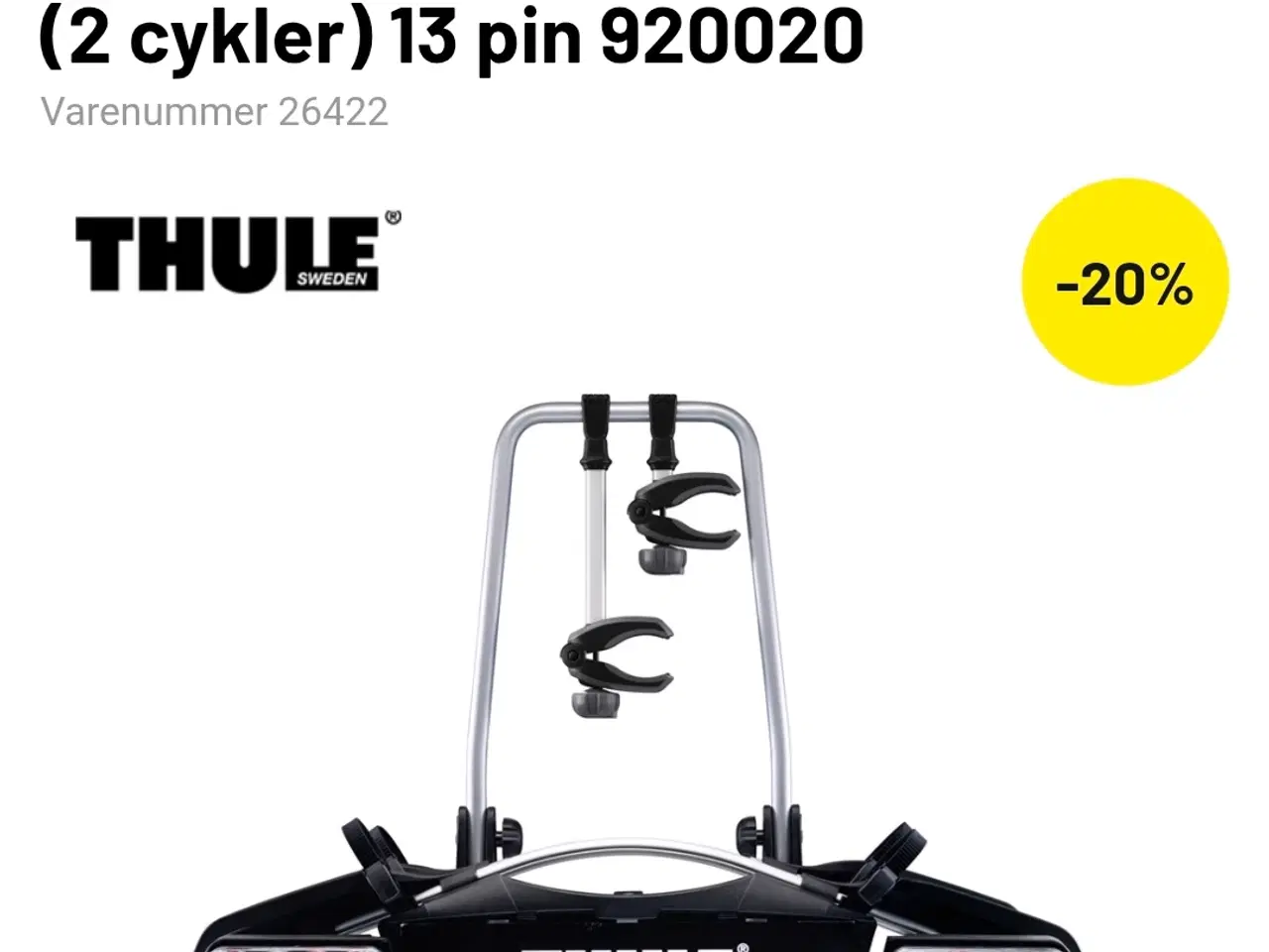 Billede 7 - Thule cykelholder til 2 cykler. 