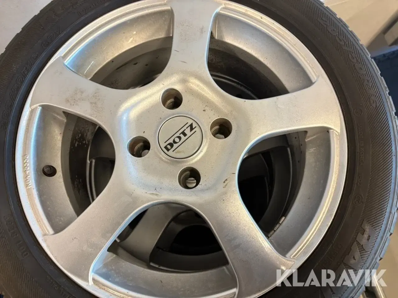 Billede 4 - Alufælge med dæk Dotz 16”