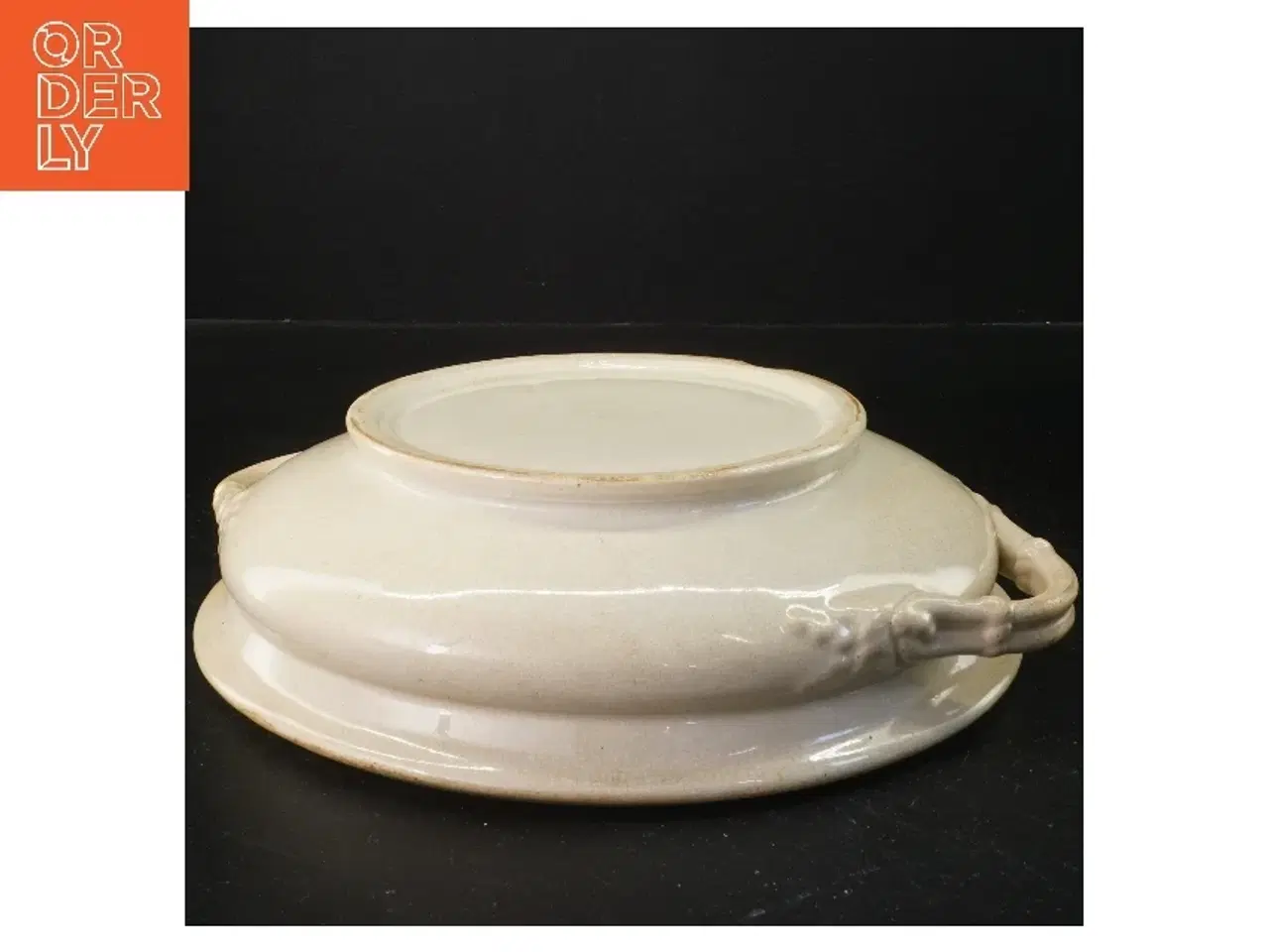 Billede 2 - Porcelæns skål med låg (str. Ø 25x6 cm)