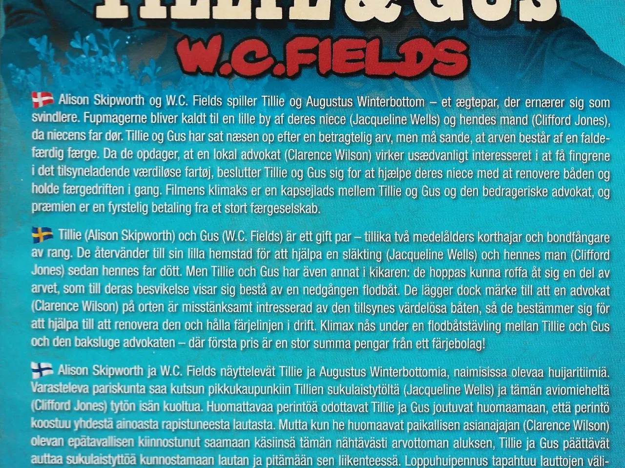 Billede 2 - Tillie & Gus - W.C. Fields Ny i folie