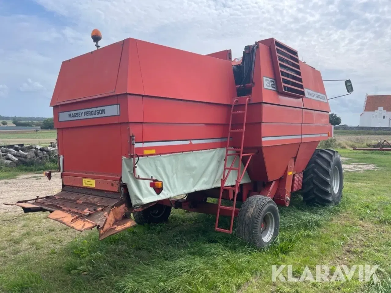 Billede 5 - Mejetærsker Massey Ferguson 32 med skærebord og vogn
