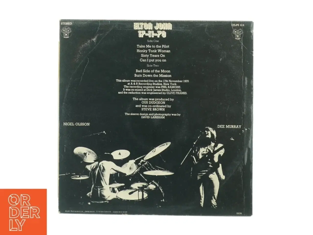 Billede 7 - Elton John 17-11-70 Vinyl LP (str. 31 x 31 cm)
