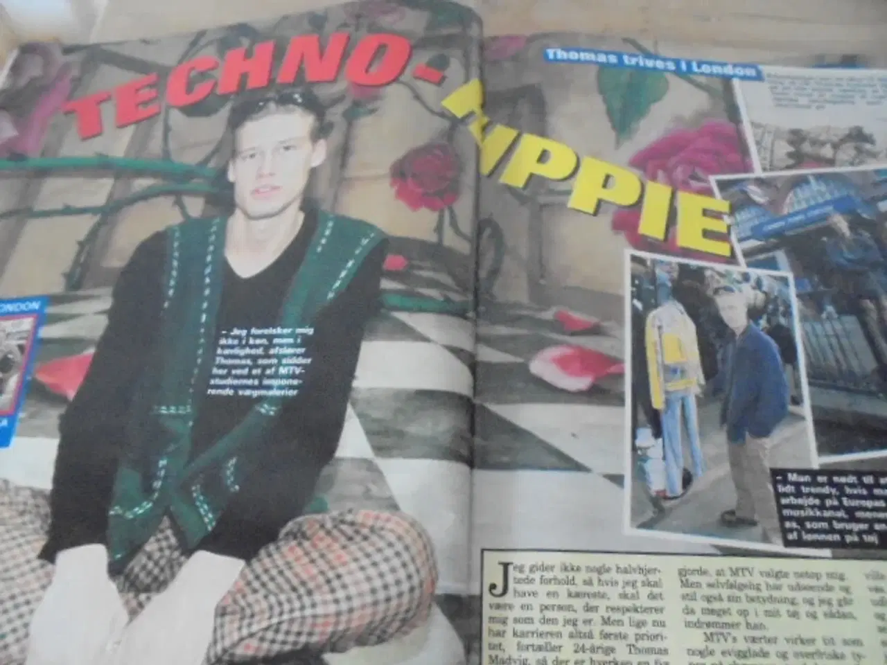 Billede 5 - Beskadiget Se og Hør blad med Kim Larsen og frue,