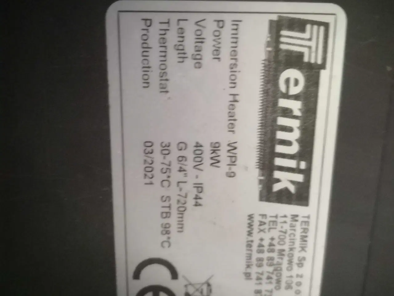 Billede 14 - El varmelegeme/ beholder til midlertidig opvarmnin