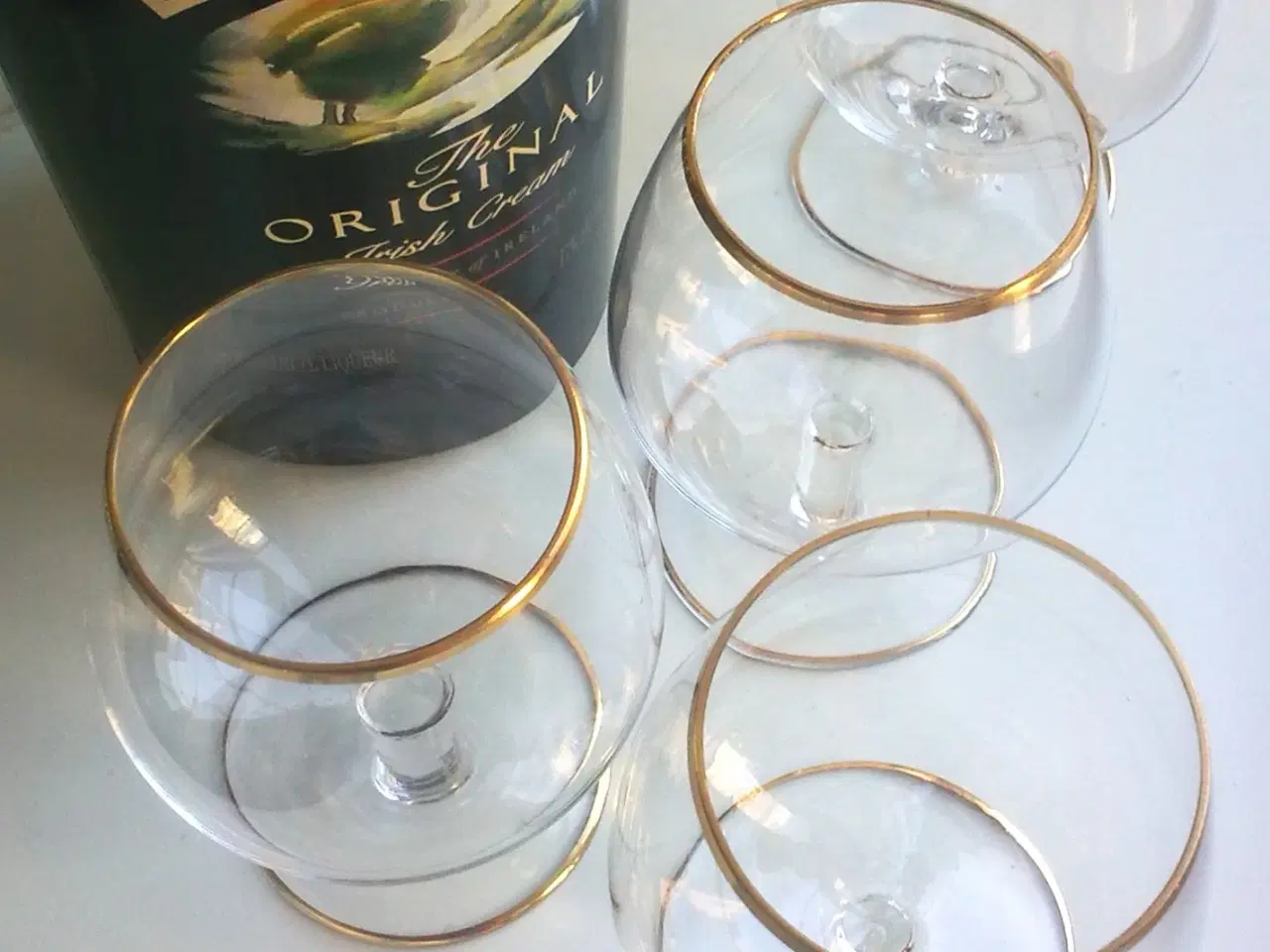 Billede 9 - Vintage dansk træ bakke Baileys & deko glas