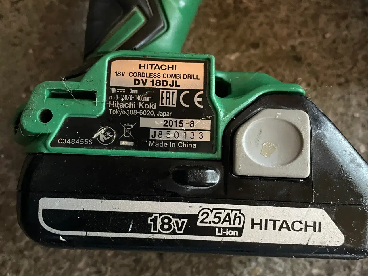 Billede 2 - Hitachi 2 stk Boremaskine 1 vinklesliber