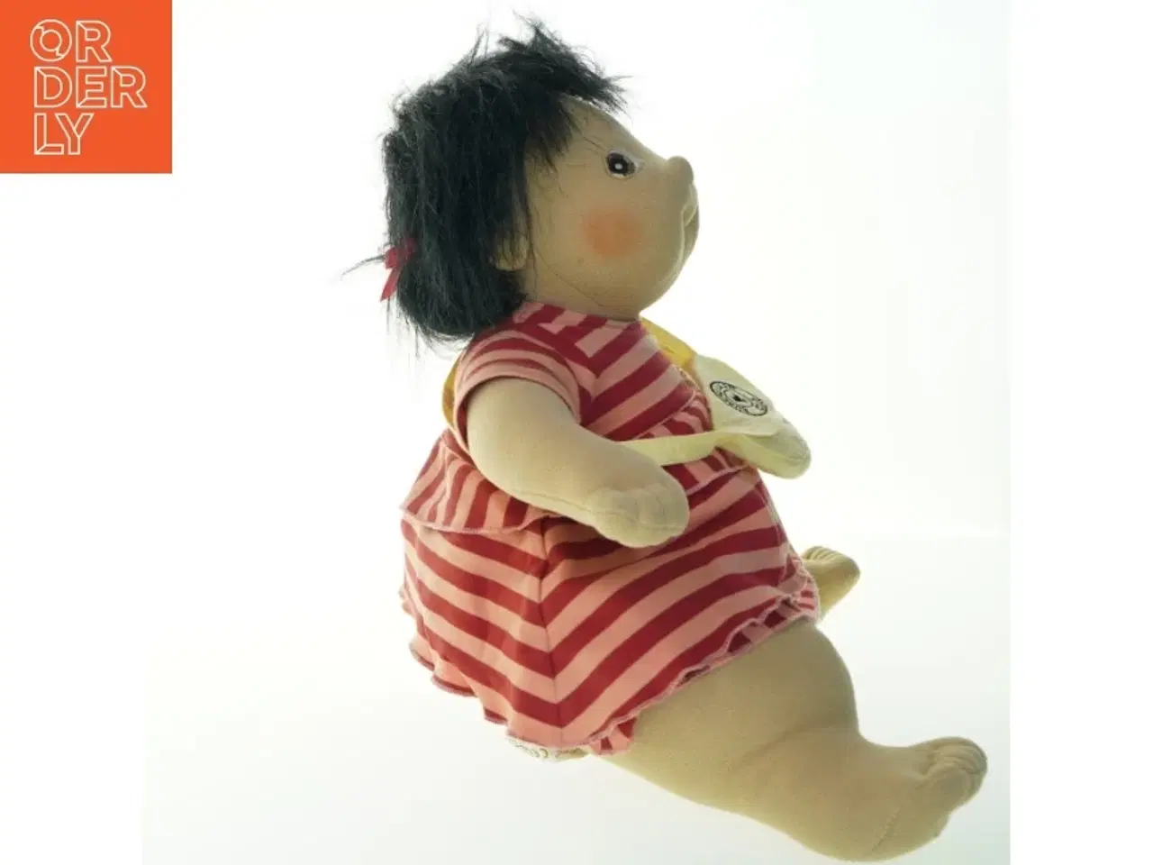 Billede 3 - Rubens barn dukke med stribet kjole (str. 40 cm)