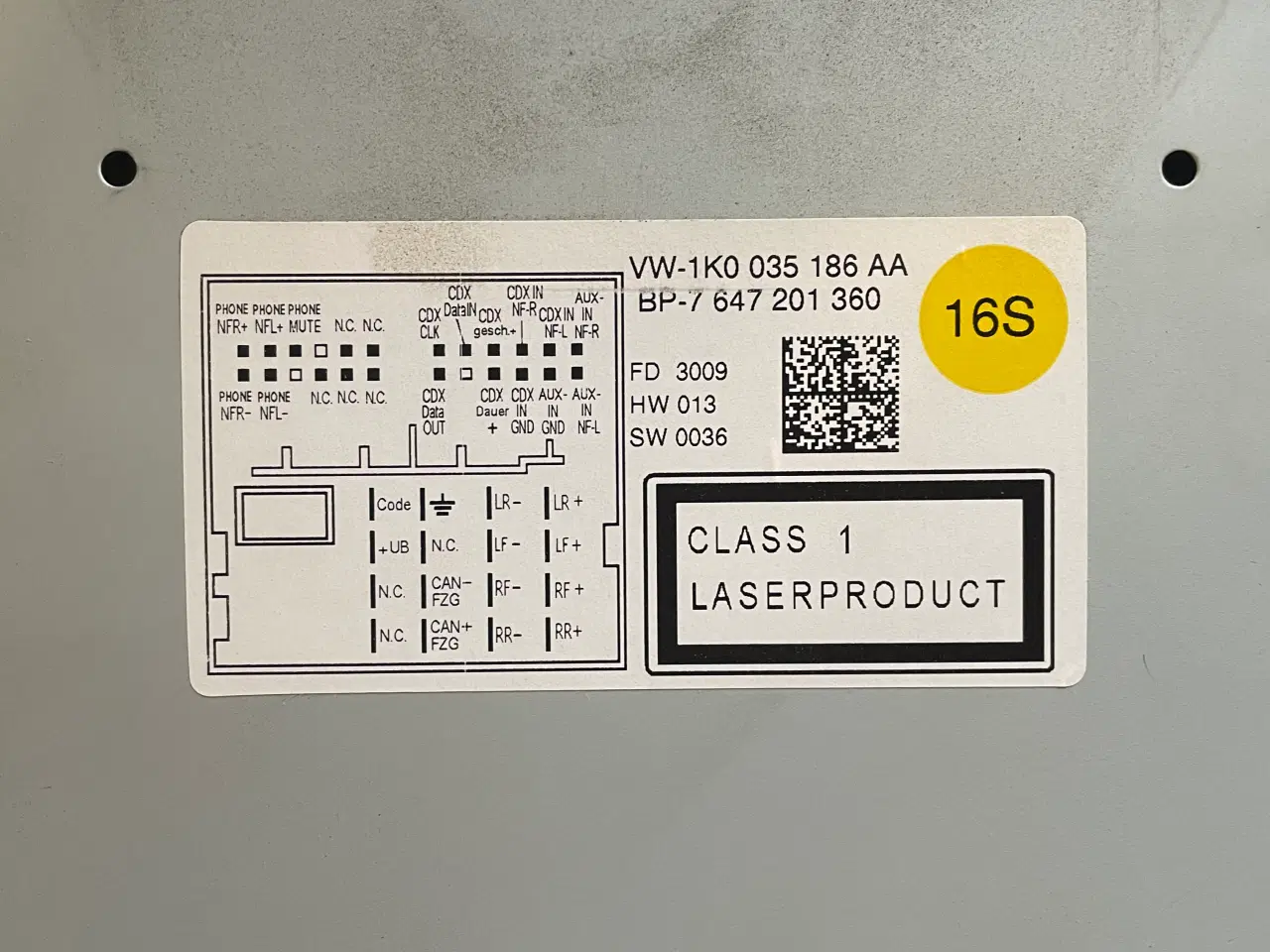 Billede 3 - Blaupunkt VW original radio