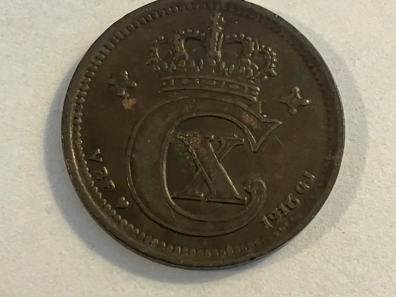 Billede 2 - 2 øre 1916 Danmark