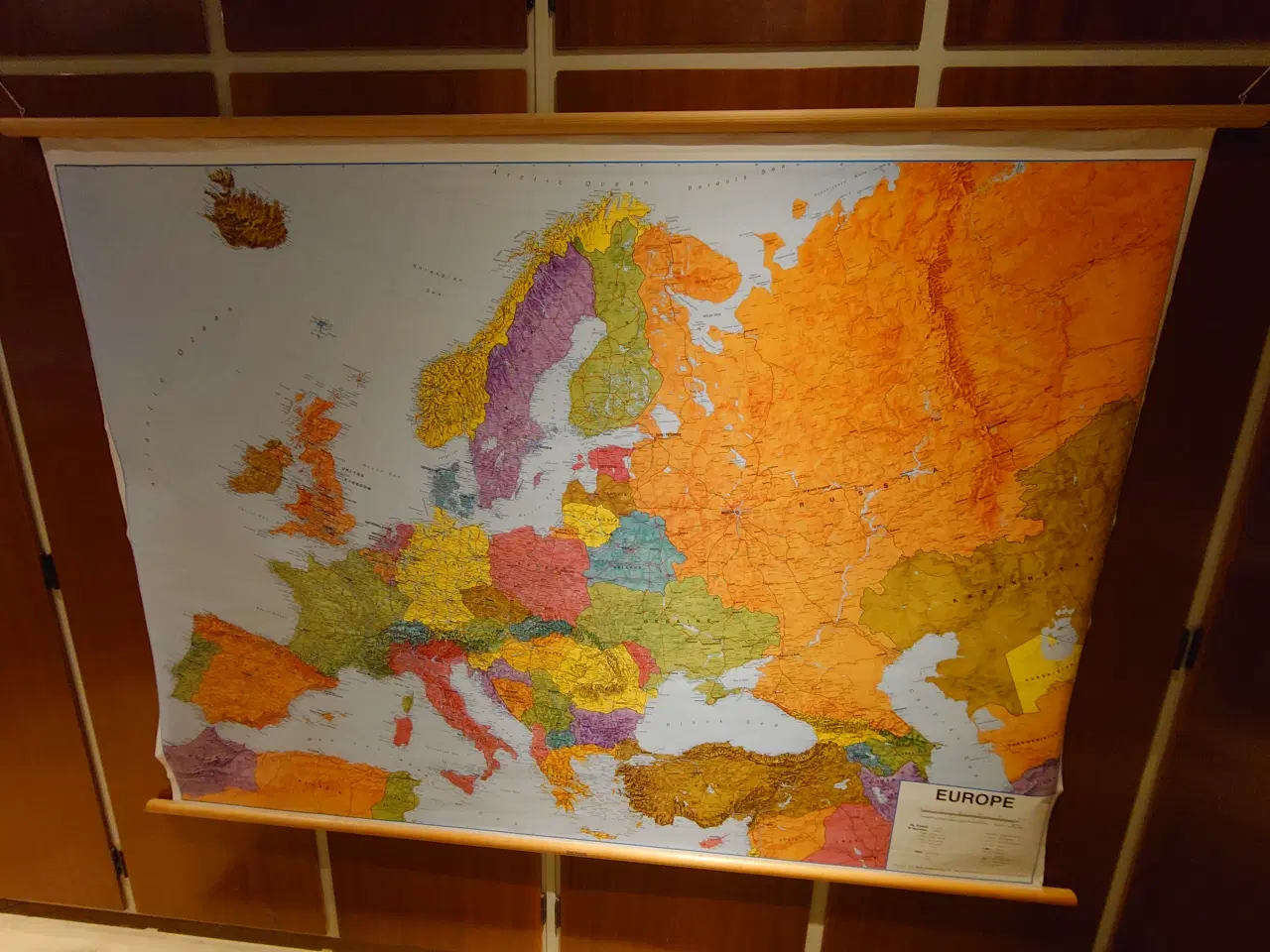 Billede 1 - Velholdt skolekort over Europa(187 x 136)cm