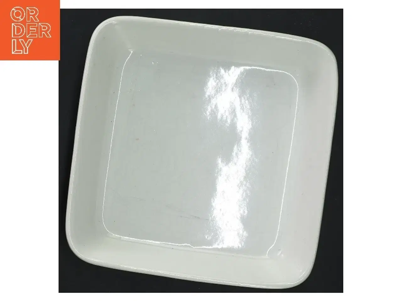 Billede 3 - Kvadratisk porcelænsfad (str. 15x15x4 cm)