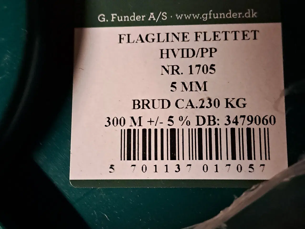 Billede 2 - 300 m 5mm flagline g,funder