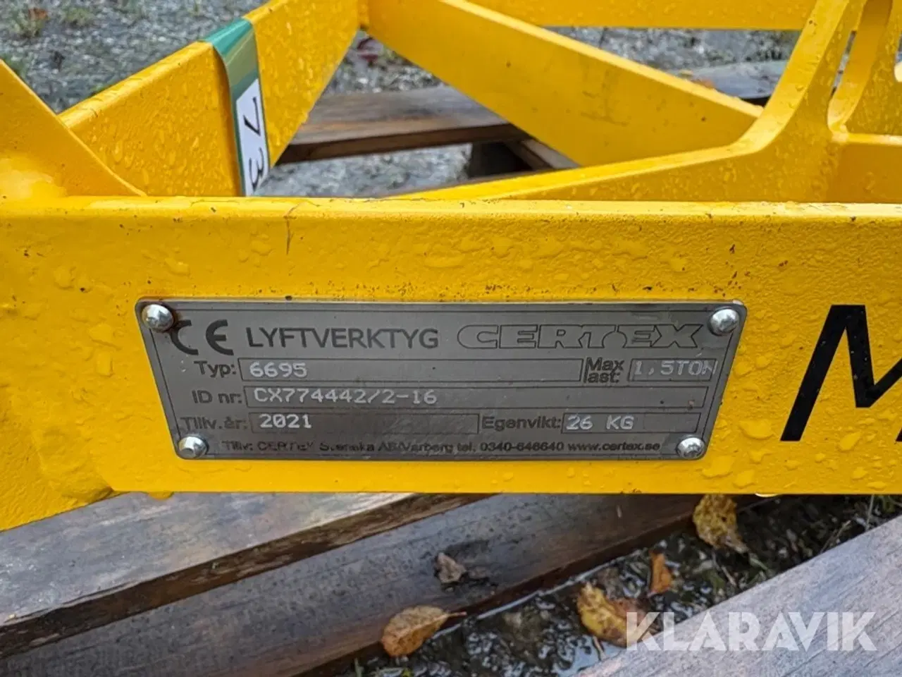 Billede 9 - Certex løfteåg med stativ og BigBag hulprikker