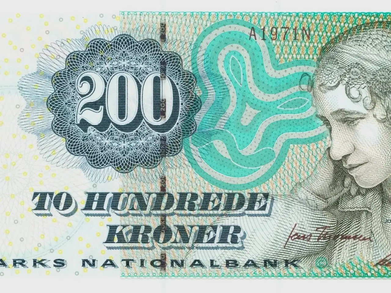 Billede 1 - DK. 200 kr. seddel fra 2008