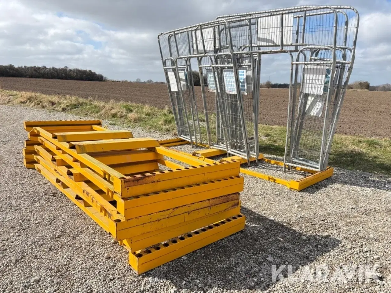 Billede 1 - Mobilhegnsstativ 6styk  incl. indgangsmoduler 6styk Bgfix