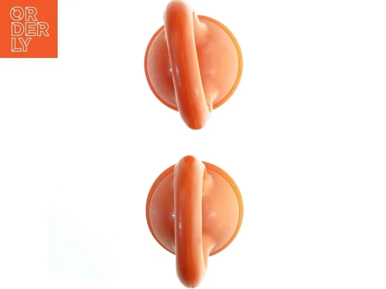 Billede 2 - Orange kettlebells 2.5 kg (str. Ø 12,5x22 cm)