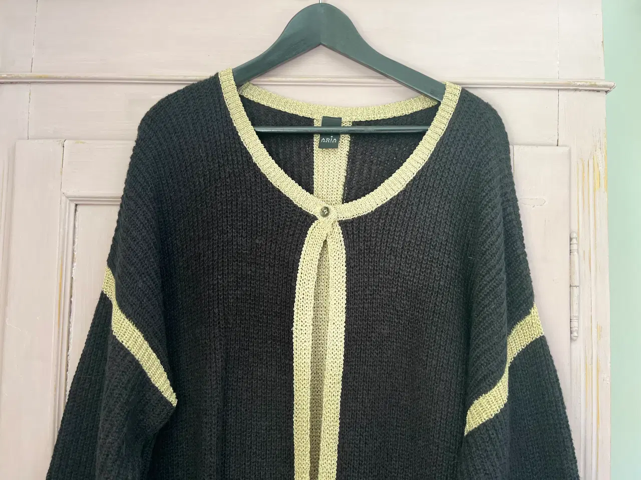 Billede 4 - lang strik cardigan fra Adia str. M 46/48