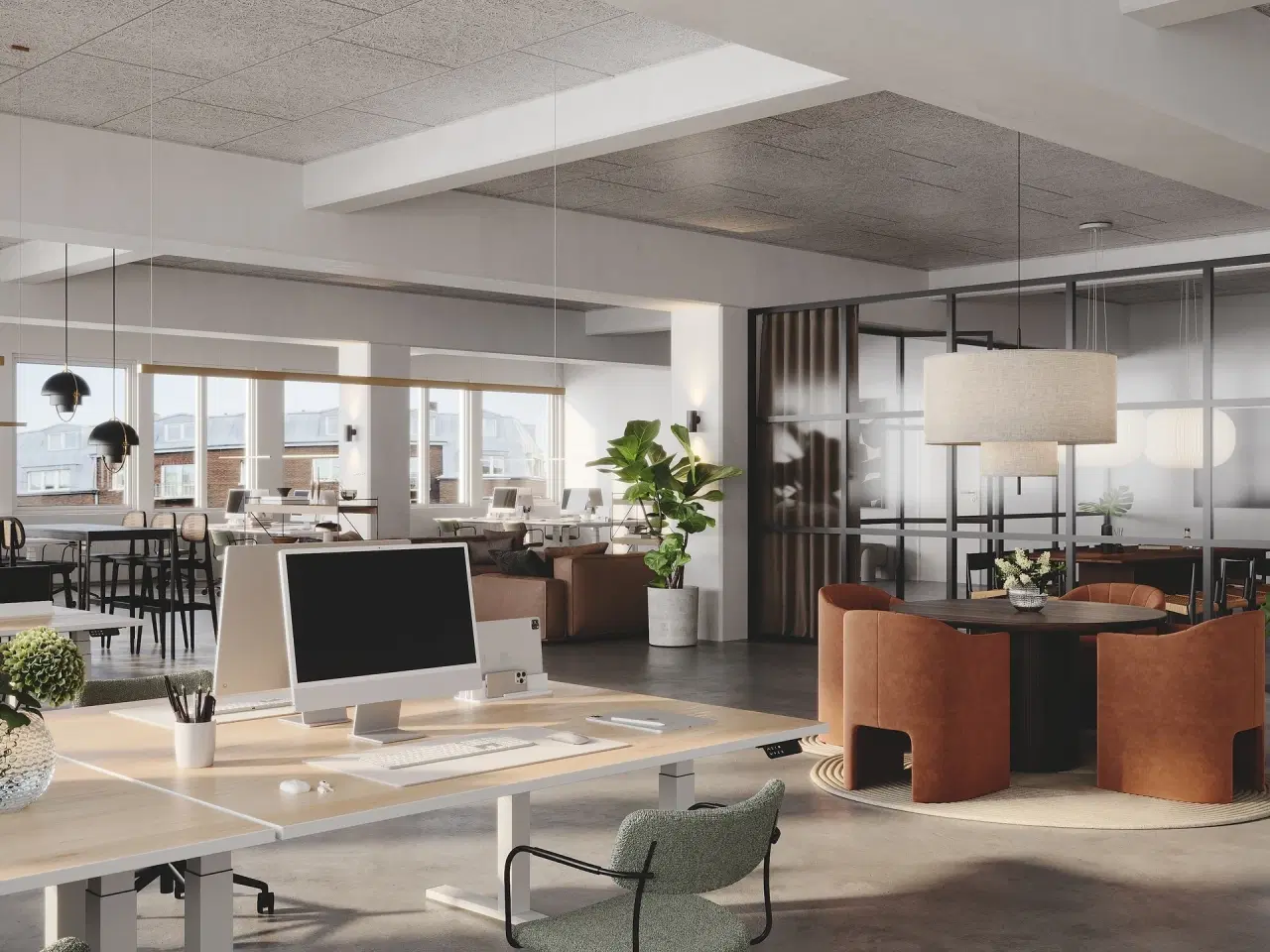 Billede 1 - Nyistandsat kontor på tilgængelig lokation