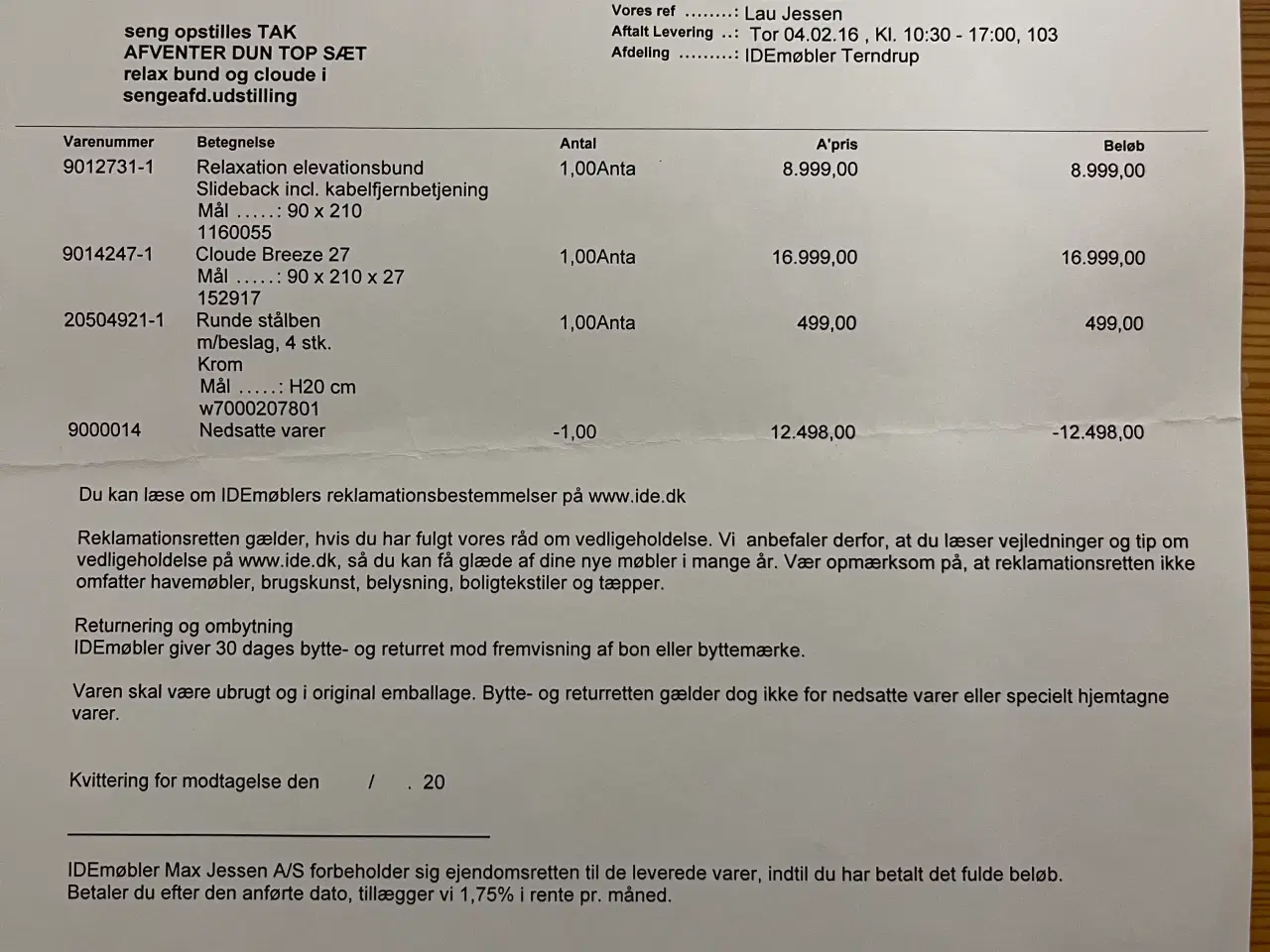 Billede 4 - Tempur elevationsseng og madras