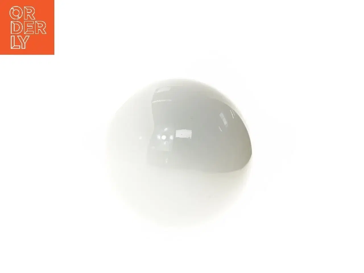 Billede 3 - Hvid glas pendel lampe (str. 38x24 cm)