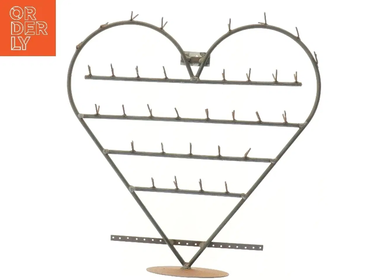 Billede 3 - Stående metalhjerte med kroge fra René Pold Design (str. 50x48 cm)