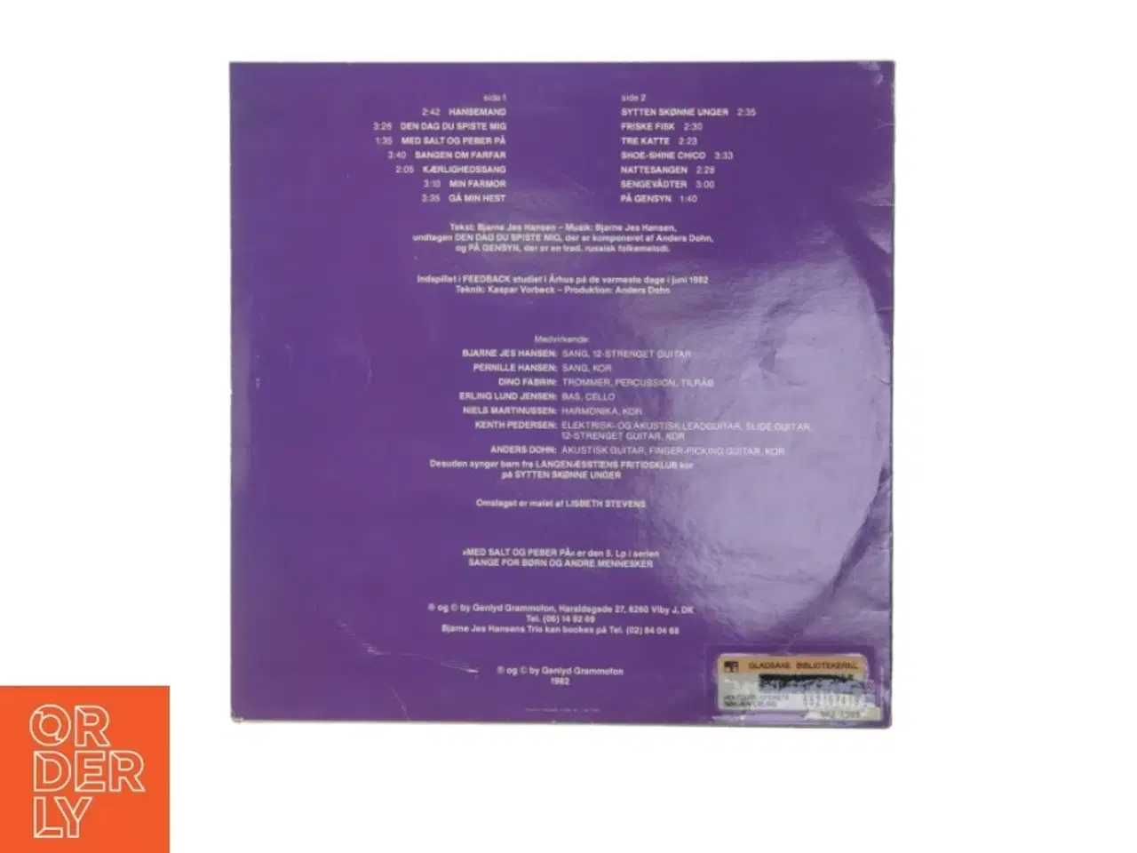 Billede 2 - Vinylplade Med salt og peber på af Bjarne Jes Hansen fra Genlyd Grammofon