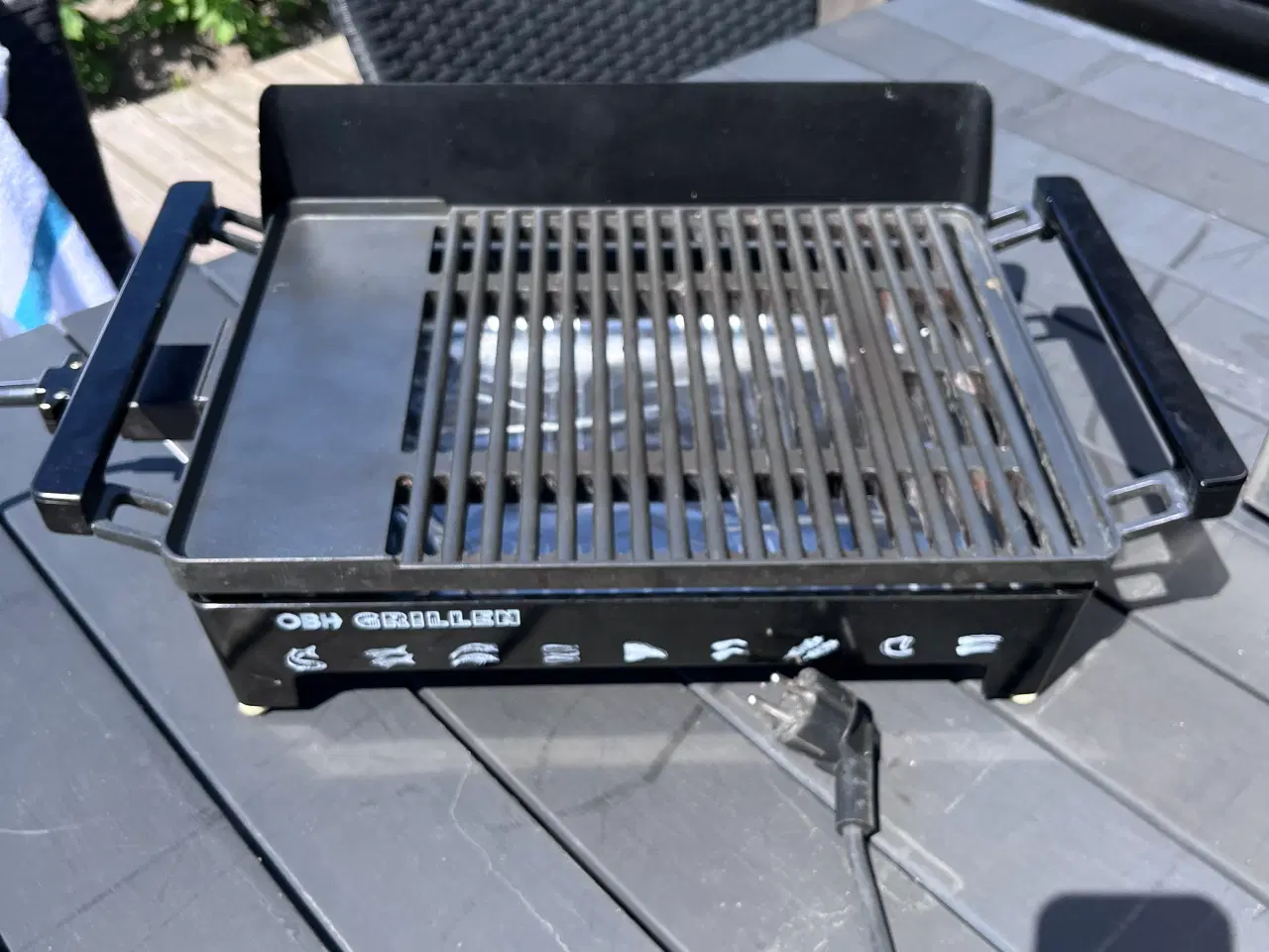 Billede 1 - OBH elektrisk 220 bordgrill i pæne stand