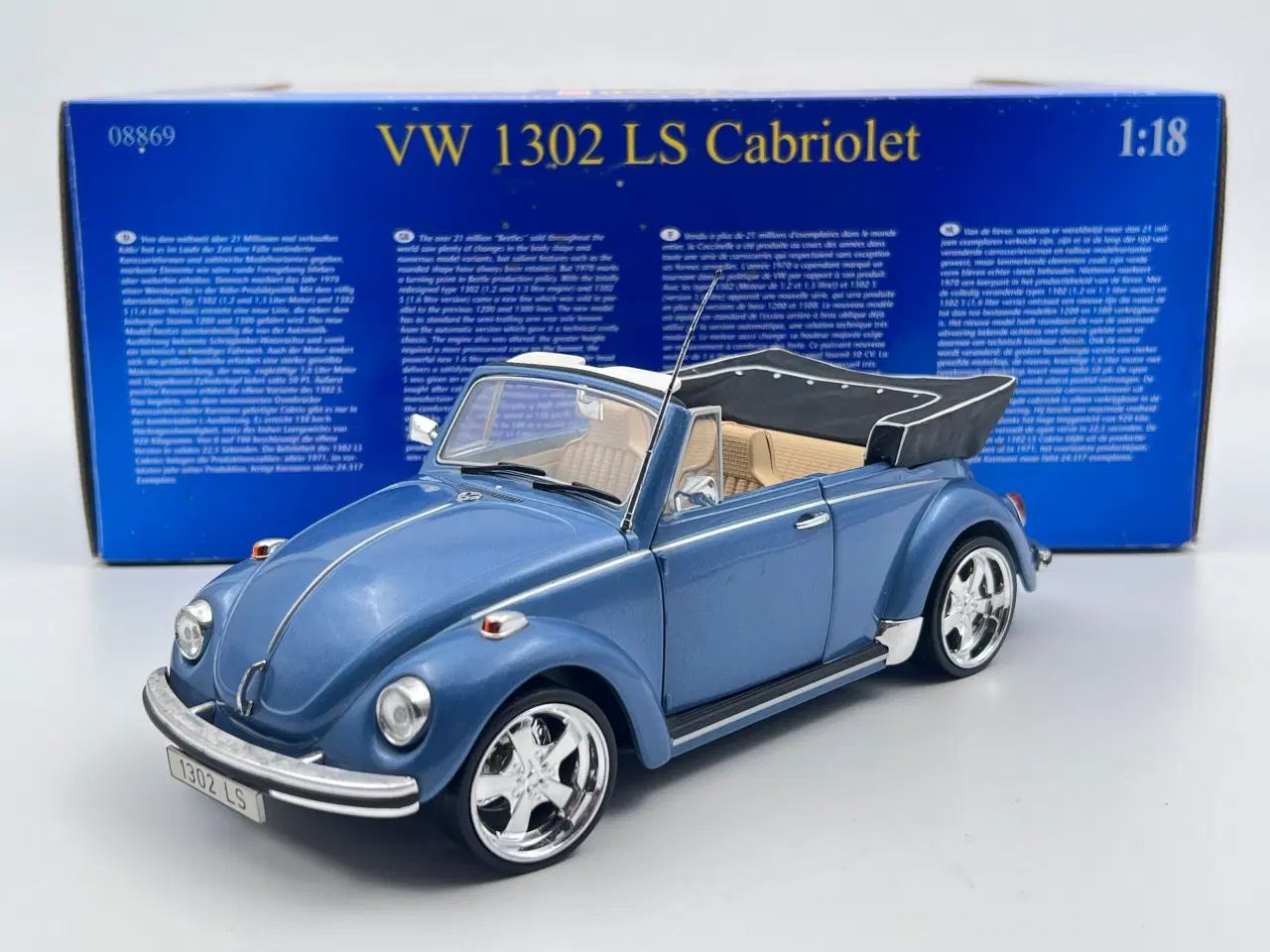 Billede 1 - 1970 VW 1302 LS Cabriolet - 1:18  Sjælden udbudt