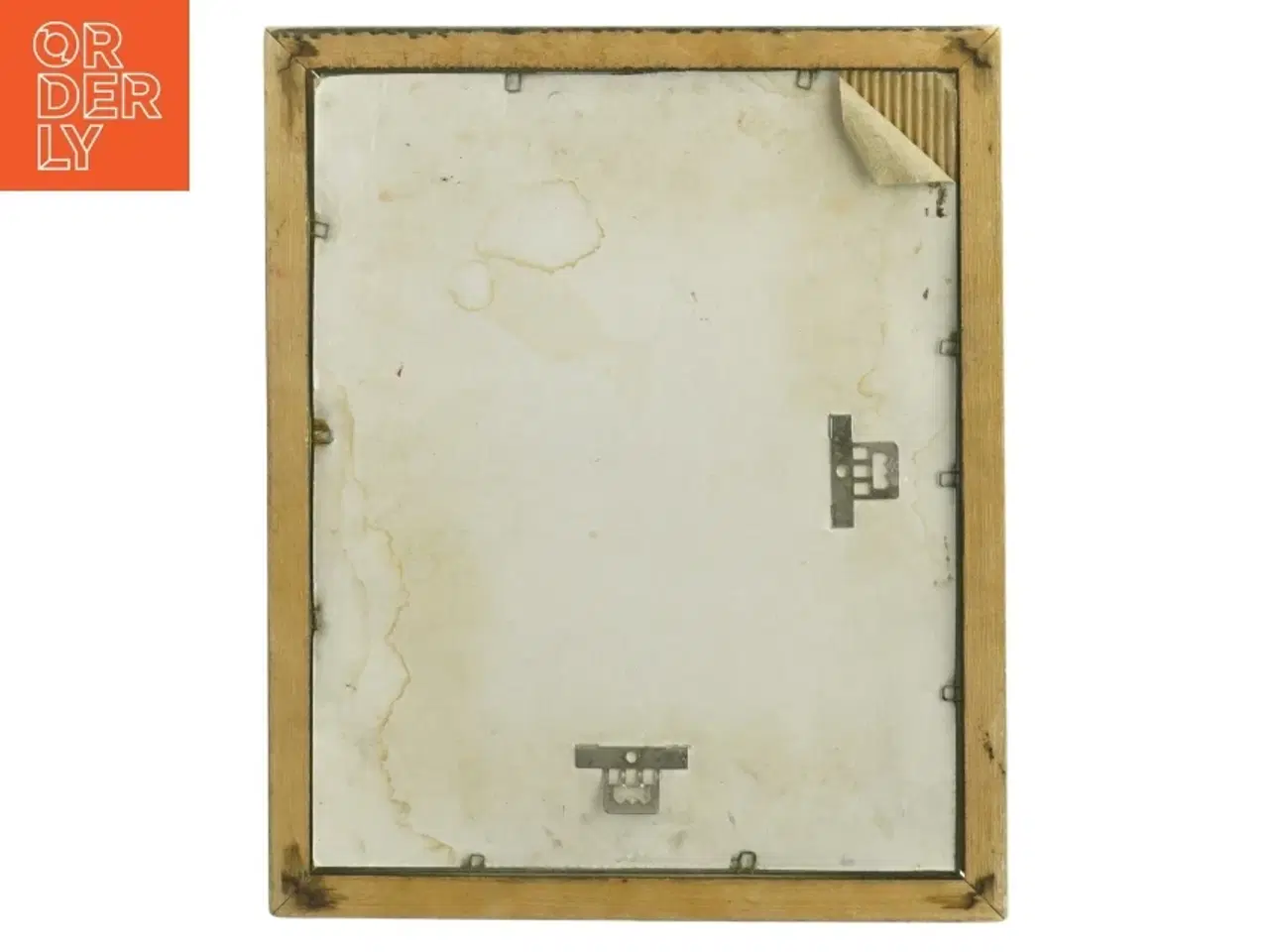 Billede 3 - Brugt træramme /spejl (str. 28 x 23 cm)