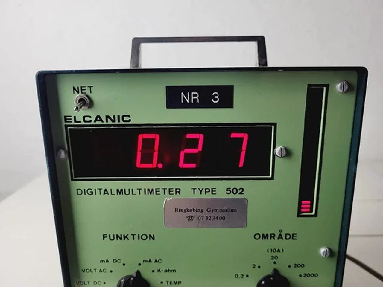 Billede 2 - ⭐️- Vintage Elcanic Digitalmultimeter Type 502