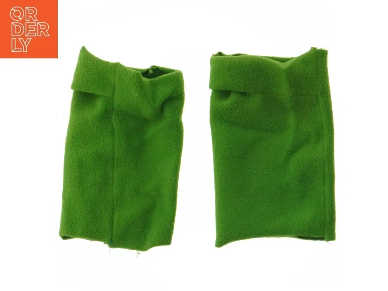 Billede 1 - Grønne fleece benvarmere (str. 16 x 10 cm)