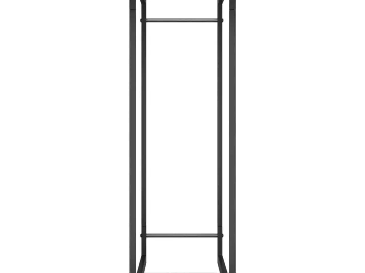 Billede 4 - Brændestativ 80x28x86 cm stål matsort