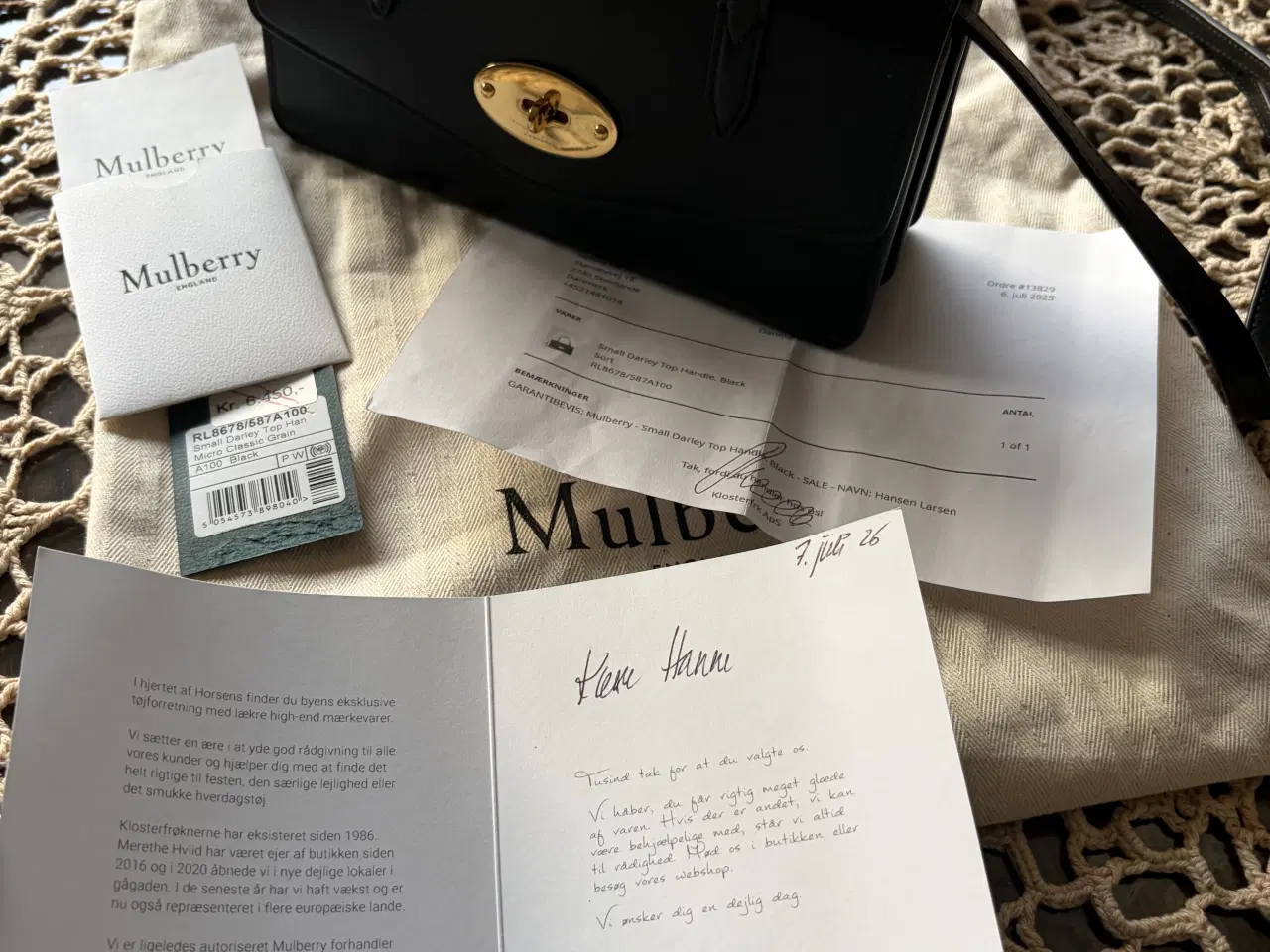 Billede 8 - Mulberry taske NY small Darley top handle  sort 