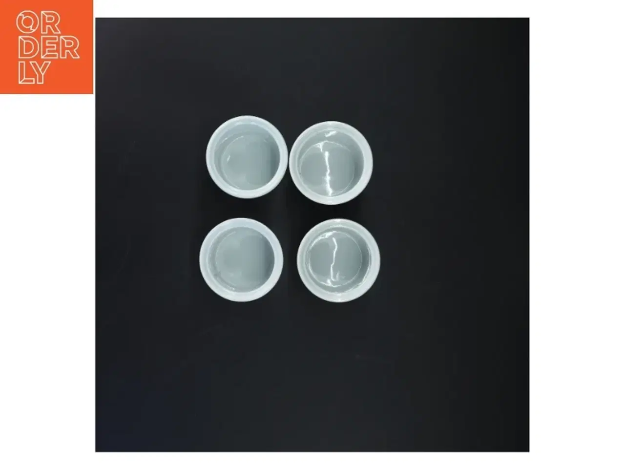 Billede 4 - Sæt med 4 krydderikrukker i porcelæn fra Stavangerflint (str. 7,5 cm. 4 styk)