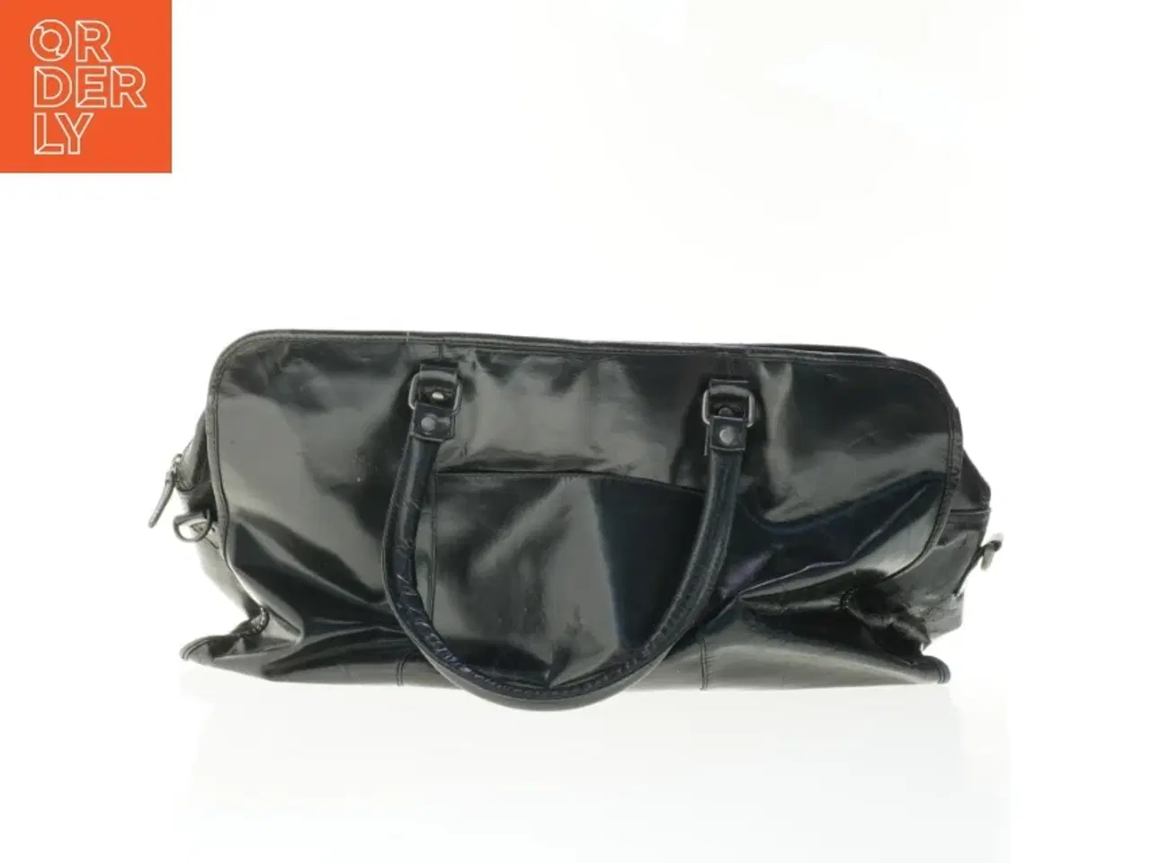 Billede 2 - Brugt sort skuldertaske (str. 55 x 20 cm)