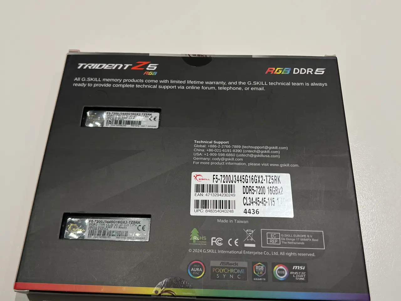 Billede 2 - G.Skill Trident Z5 RGB DDR5 32GB