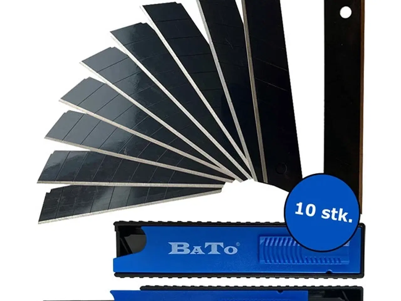 Billede 1 - Bato knivblade bræk-af 9mm Black Ultra Skarp