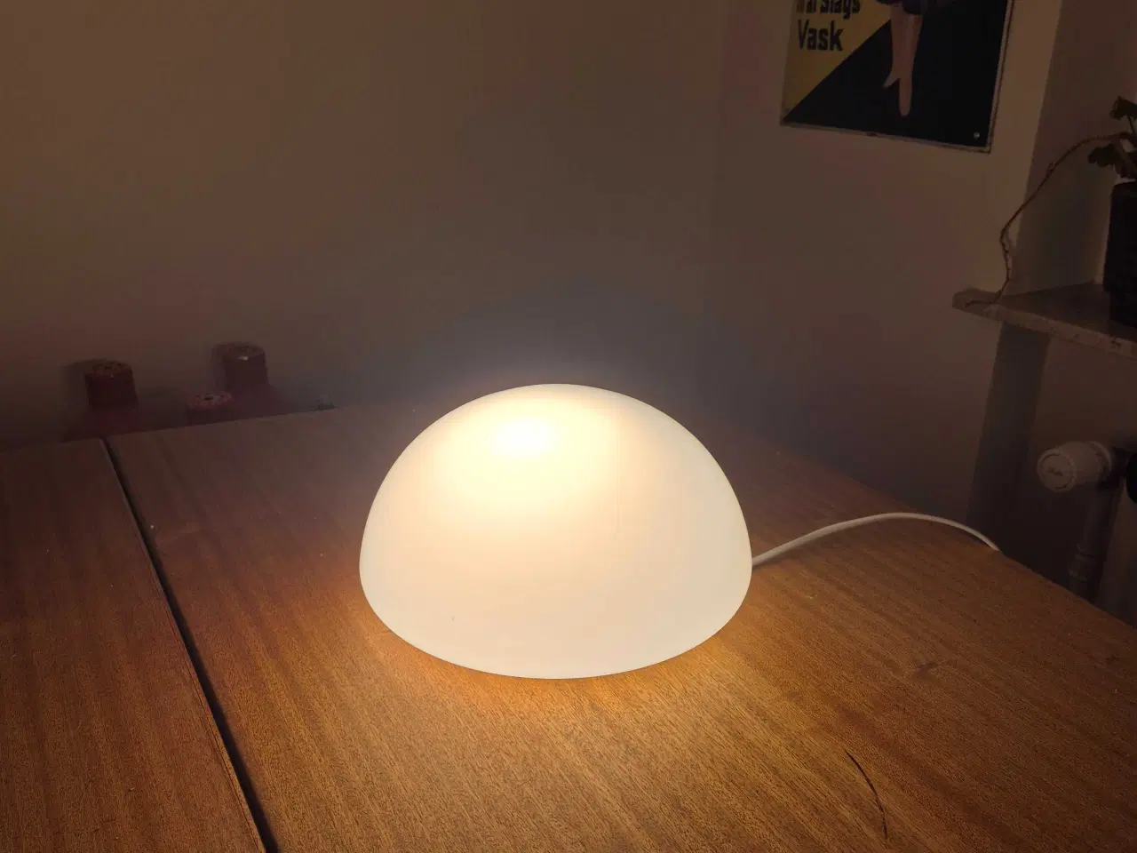 Billede 3 - Flot plafond med konveks skærm i opalglas 