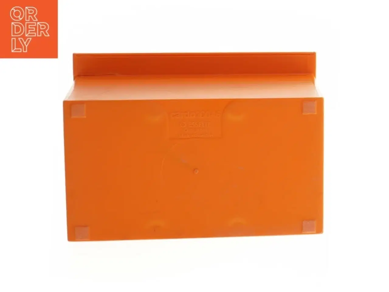 Billede 2 - Orange kartotekskasse fra Esselte (str. 16x14 cm)