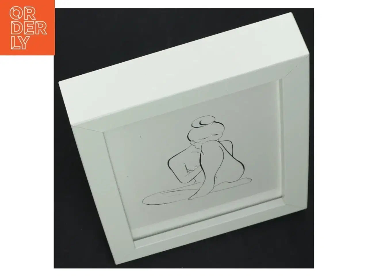 Billede 4 - Hvid billedramme med illustration fra Billedramme (str. 20 x 15 cm)