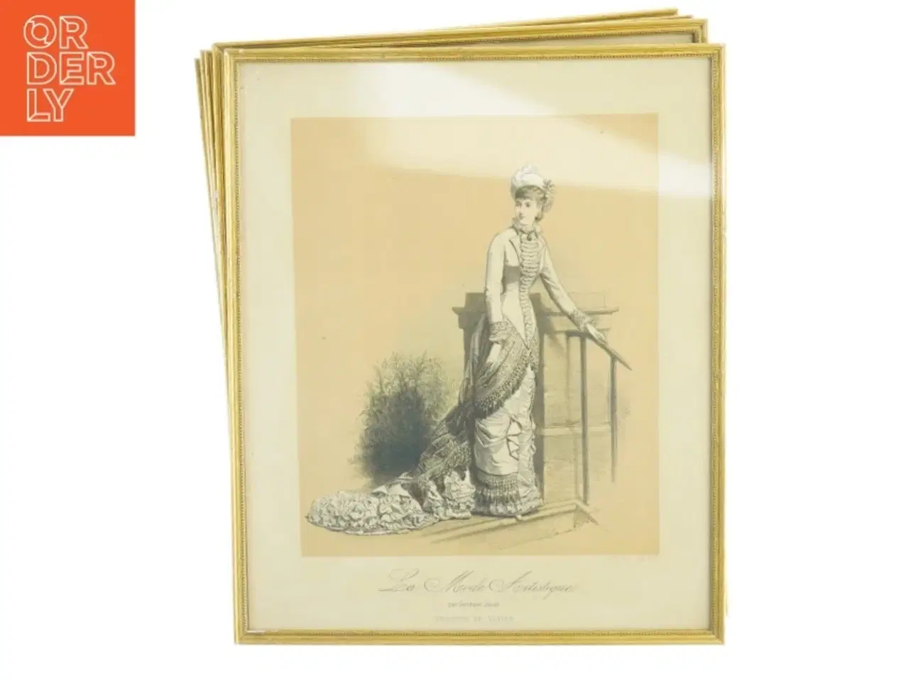 Billede 1 - Vintage modeillustrationer (str. 35 x 28 cm)