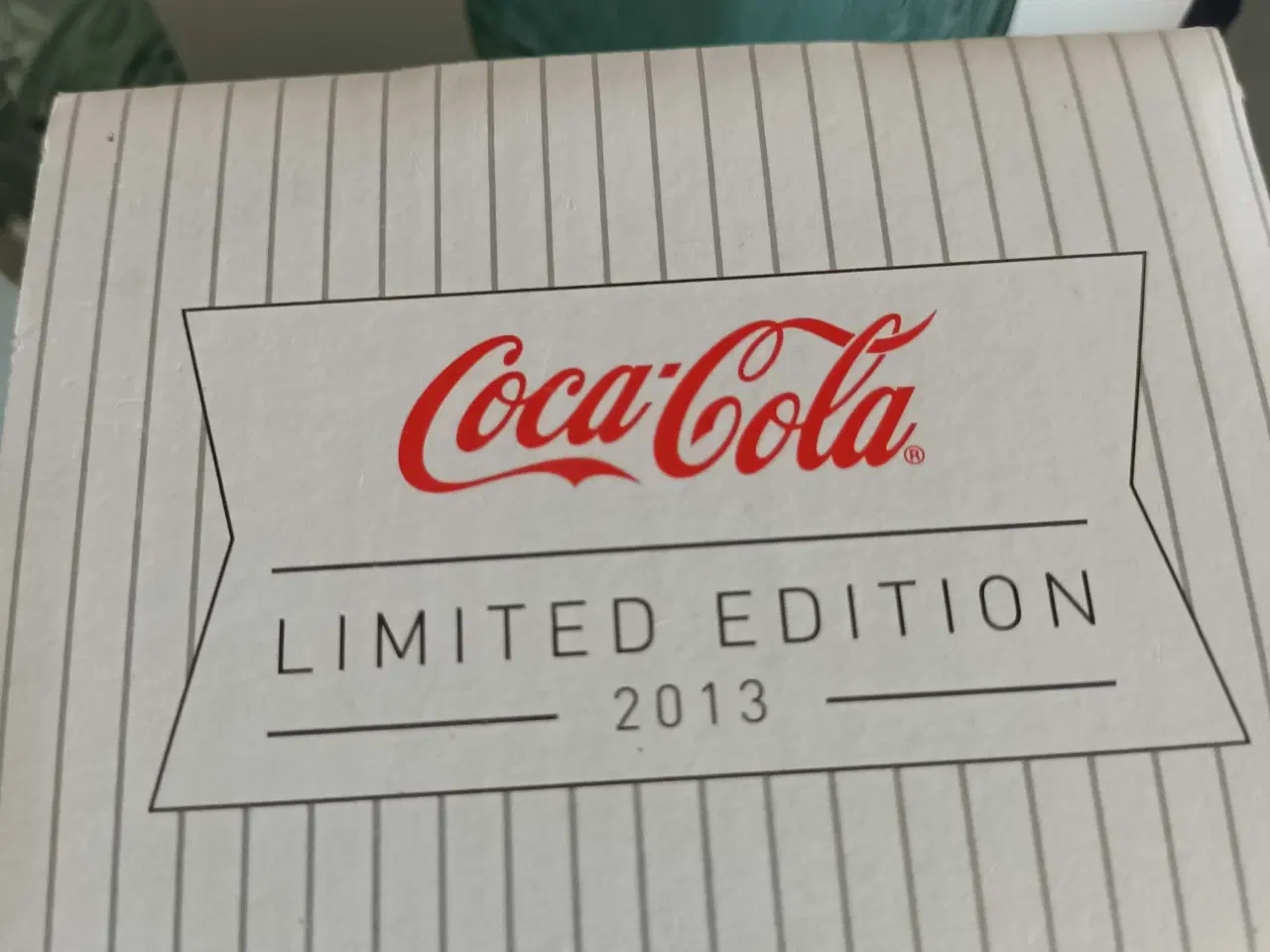 Billede 3 - 8 grønne Coca-Cola glas 30 cl, lodrette striber 