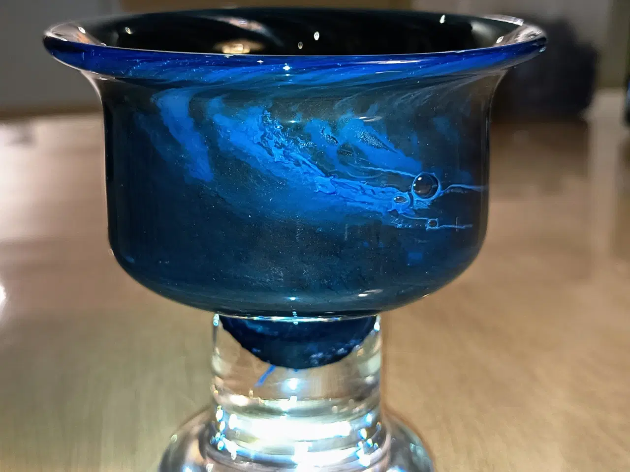 Billede 1 - Bertil Vallien , Kosta Boda skål i blå og sorte to
