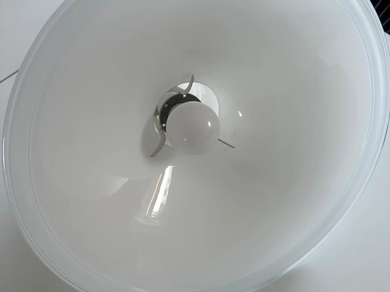 Billede 2 - Holmegaard hvid glaspendel