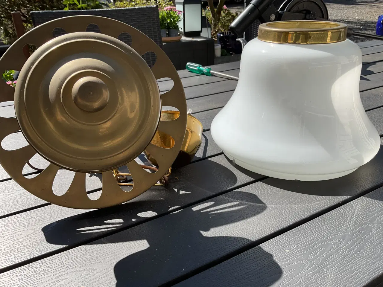 Billede 2 - Lampe i messing